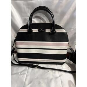 Katie Spade Pink, Black And White Medium Handbag